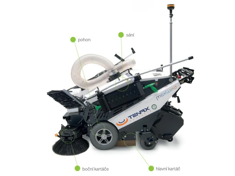 Elektrický zametací stroj pro chodníky Maxwind
